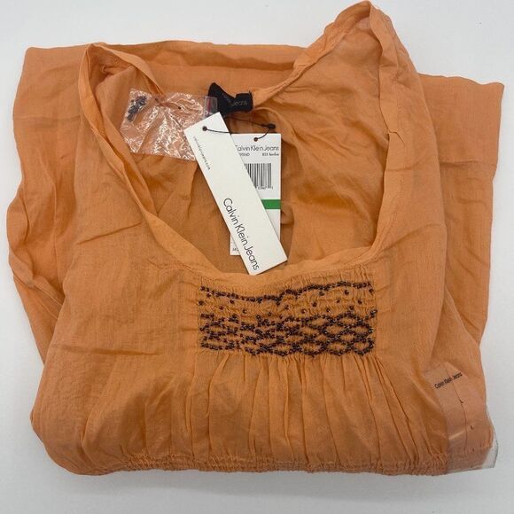 Calvin Klein Top Tunic Style Elastic Waist Band - Picture 10 of 11